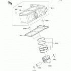 Ninja 250R (EX250-J9FA) Цилиндр и поршни