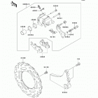 KLR650 (KL650-EAF) Задний тормоз