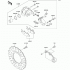 Ninja 250R (EX250-J9FA) Задний тормоз