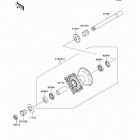 KX450F  (KX450-E9F) Переднее колесо