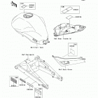 ER-6n (ER650-C9F) Наклейки предупреждения