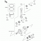 KX65  (KX65-A7F) Коленвал и поршни