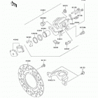 KX65  (KX65-A7F) Задний тормоз