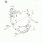 Ninja 500R (EX500-D9F) Крепление двигателя