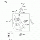 KX65  (KX65-A7F) Топливный бак
