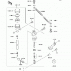 Ninja 500R (EX500-D9F) Задний торм цилиндр
