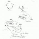 Ninja 250R (EX250-J9FA) Decals(black / green)(j9fa)