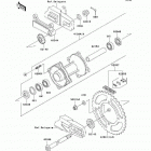KX85  (KX85-A6F) Задняя ступица колеса