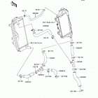 KX450F  (KX450-E9F) Патрубки охлаждения