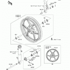 Ninja 250R (EX250-J9FA) Переднее колесо