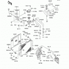 Ninja 500R (EX500-D9F) Радиатор