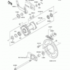 KX65  (KX65-A7F) Задняя ступица колеса