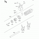 Vulcan 500 LTD (EN500-C8F) Валы и вилки переключения передач