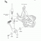 Versys (Canada Only) (KLE650-A8F) Педаль тормоза