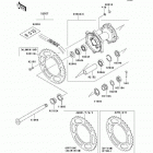 KX450F  (KX450-E9F) Задняя ступица колеса