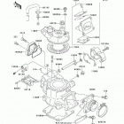 KX100  (KX100-D6F) Цилиндр и головка цилиндров