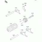 KX65  (KX65-A7F) Валы и вилки переключения передач