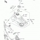 KX450F  (KX450-E9F) Топливный бак
