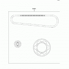 Ninja 500R (EX500-D9F) Цепь комплект