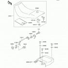 Ninja 500R (EX500-D9F) Сидение