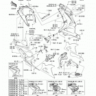 Ninja 250R (EX250-J9FA) Обтекатель нижний