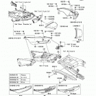 Ninja ZX-14  (ZX1400-C8FA) Боковые обтекатели