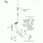 Ninja ZX-14  (ZX1400-C8FA) Педаль тормоза