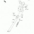 Ninja 250R (EX250-J9FA) Подножка
