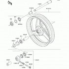 Ninja 500R (EX500-D9F) Переднее колесо