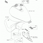Vulcan 900 Classic (VN900-B7F) Наклейки предупреждения