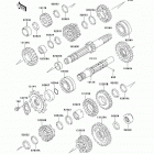 Ninja 500R (EX500-D9F) Трансмиссия