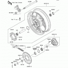 Versys (Canada Only) (KLE650-A8F) Задняя ступица колеса