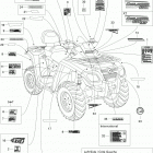Outlander Max 800 STD 4 X 4 Наклейки