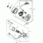Mini DS 90 2-strokes 04- generator, starting motor