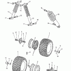 Mini DS 90 2-strokes 07- front wheel, suspension