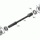 Outlander 800 STD 4 X 4 01- drive shaft