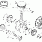 DS 650 X Коленвал и поршни
