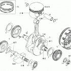 DS 650 X Коленвал и поршни