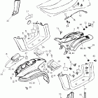 Mini DS 50 2-strokes 09- body cover, seat