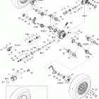 Outlander Max 400 XT 4 X 4 07- drive system, front, xt