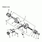 Mini DS 90 2-strokes Коленвал и поршни
