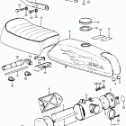 ATC70 Fuel tank @ seat @ air cleaner