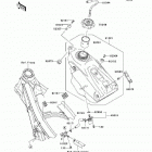 KX450F (KX450-D7F) Топливный бак