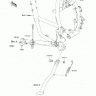 KLR650 (KL650-EAF) Подножка