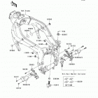 Ninja ZX-6R (ZX600-P8FA) Детали рамы (фронт)