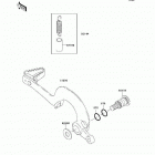 KX250F (KX250-T7F) Педаль тормоза