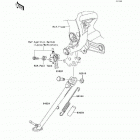 Ninja 650R (EX650-A6F) Подножка