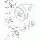 Z1000 (ZR1000-B7F) Заднее колесо и цепь