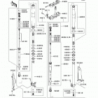 KX450F (KX450-D8F) Передняя вилка