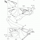 KX450F (KX450-D8F) Боковые обтекатели